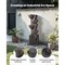 Iron Brown 5-Tier Water Fountain with Fiberglass Resin and LED Lights